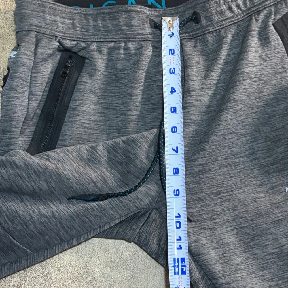 American Eagle Joggers Mens Small Gray Tech Fleece Graphic Activewear 3003